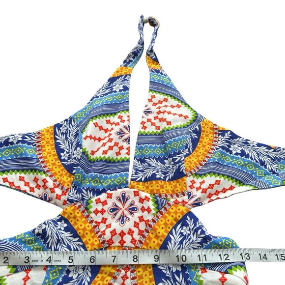 FARM Rio Multicolor Halter Mini Dress - Picture 12 of 14